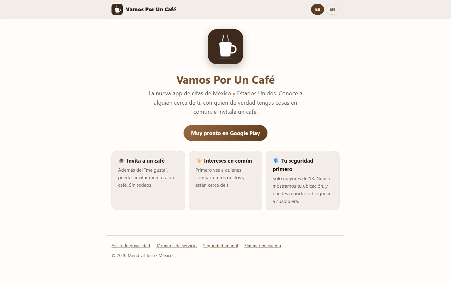 Sitio público de Vamos Por Un Café